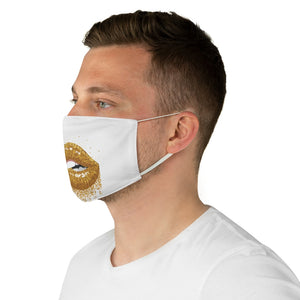 24K Gold Lip Dripping Fabric Face Mask