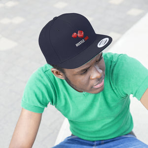 Rolling Dice HUSTLE:365 - Unisex Flat Bill Hat