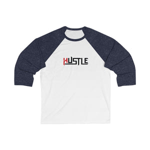 HUSTLE- Unisex 3/4 Sleeve Baseball Tee