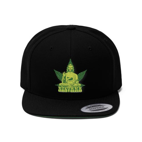 Buddha 420 Nirvana Trance- Unisex Flat Bill Hat