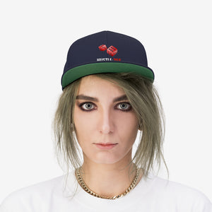 Rolling Dice HUSTLE:365 - Unisex Flat Bill Hat