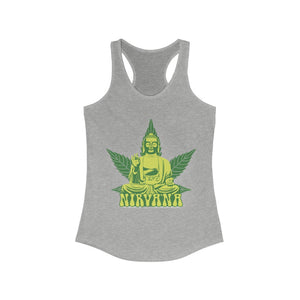 Buddha 420 Nirvana Trance- Women's Ideal Racerback Tank