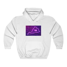 Load image into Gallery viewer, Virginia State in Neon Lights - Unisex Heavy Blend Hooded Sweatshirt