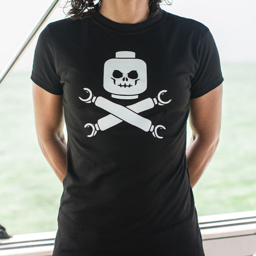 Plastic Block Pirates T-Shirt (Ladies)