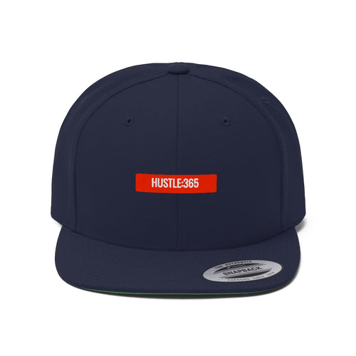 HUSTLE:365- Unisex Flat Bill Hat