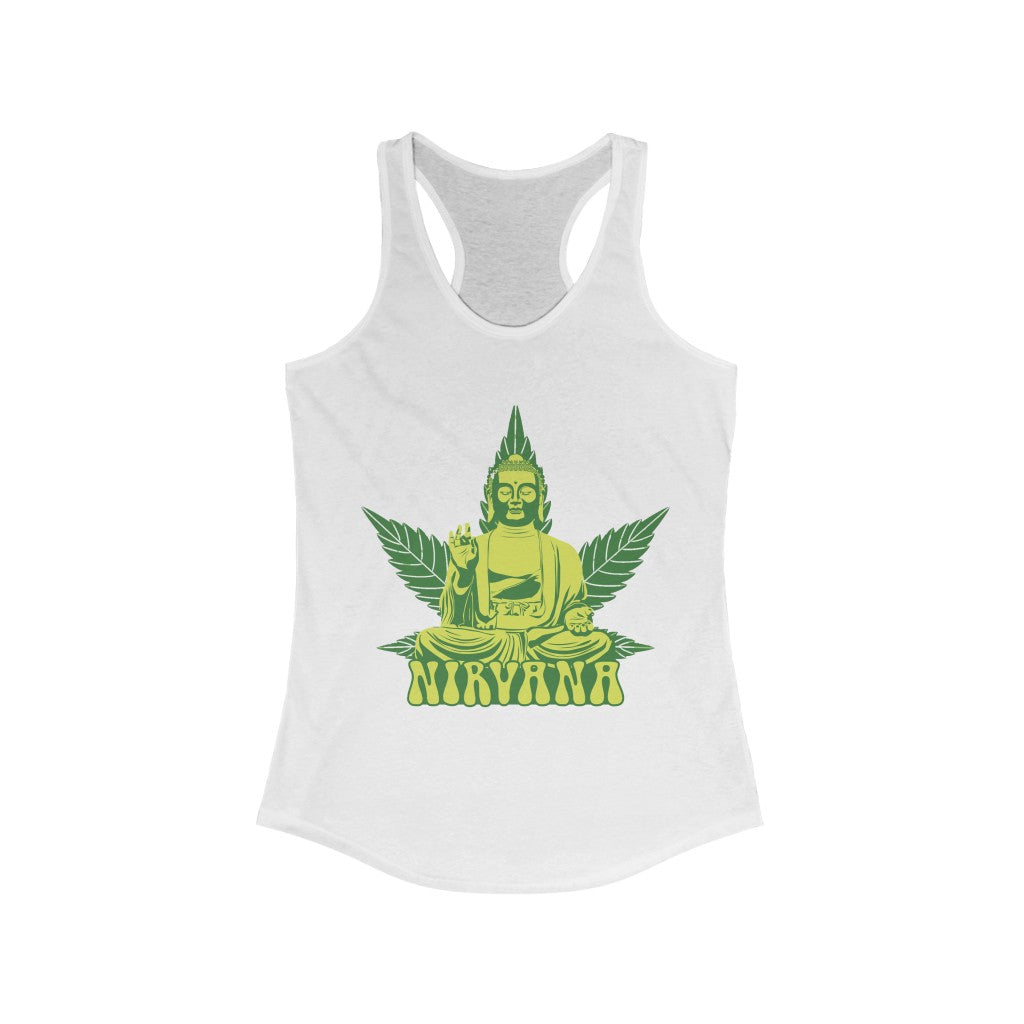 Buddha 420 Nirvana Trance- Women's Ideal Racerback Tank