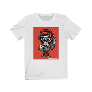 Unisex Jersey Short Sleeve Tee-  MuSix Skull Streetology Apparel