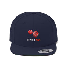 Load image into Gallery viewer, Rolling Dice HUSTLE:365 - Unisex Flat Bill Hat