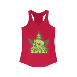 Buddha 420 Nirvana Trance- Women's Ideal Racerback Tank