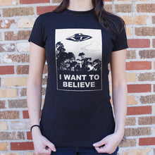 Load image into Gallery viewer, I Want To Believe T-Shirt (Ladies)