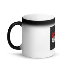 Load image into Gallery viewer, Matte Black Magic Mug- Rise &amp; Grind